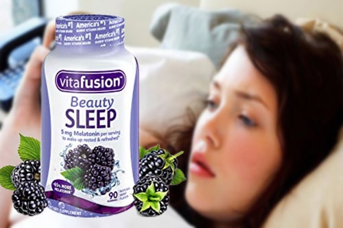 Kẹo hỗ trợ ngủ ngon vị mâm xôi Melatonin 5mg Vitafusion Beauty Sleep có tốt không?