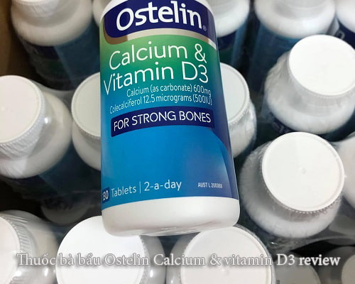 Thuốc bà bầu Ostelin Calcium & vitamin D3 review